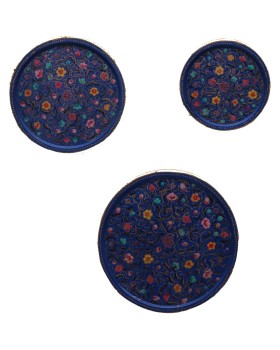 Wooden Wall Decor Plates - Set of 3 Wooden Wall Decor Plates - Set of 3